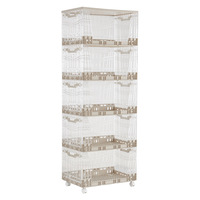 Panier de rangement pliable multifonctionnel en plastique pour chambre à coucher, facile à installer, fabrication en usine, boîte de rangement pliable en gros