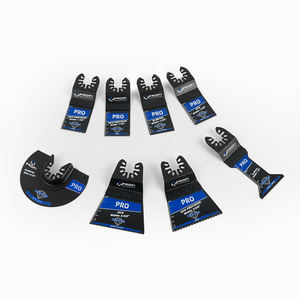 Kit de lames de scie oscillante 8 pièces, noir, OEM ODM personnalisable, 1 3/8, professionnel, multifonction, HCS BIM, pour couper le bois, le plastique, le métal - Product Image 1