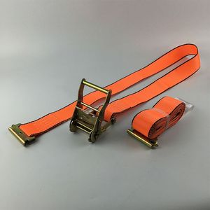 Sangle d'arrimage à cliquet E-Track de <span class=keywords><strong>2</strong></span> po la plus vendue pour le transport efficace de voitures et de marchandises, avec sangle en polyester et crochets métalliques pour transporteur - Product Image 5