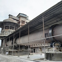 Incinérateur de prix d'usine 50 w 200ips, escalade de calfeutrage, four rotatif, ciment avec charbon ou huile