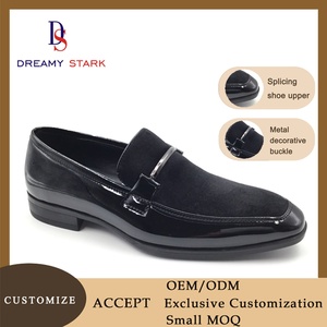 Retro Handmade Slip-On <b>Shoes</b> PU Velvet Upper Soft Touch Custom Logo Big Diamond <b>Decoration</b>. Business Formal Autumn Light Weight. - Product Image 2