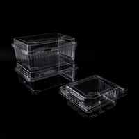 Boîte d'emballage en blister pour fruits et légumes, personnalisable, transparente, écologique, en PET