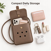 Sac bandoulière EVA pour téléphone 15x4x21cm, style urbain, pochette perforée, étanche pour voyage, shopping, vente en gros