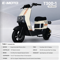 Motocicleta Eléctrica de Carga E-moto de 14 Pulgadas, 1200W, 60V, para Entregas, Alta Capacidad de Carga, Marco de Triple Tubo, Freno de Disco, Suspensión Ajustable