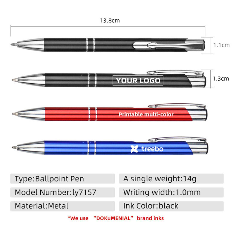 High Quality Custom Logo Aluminum Ballpoint Pen Wholesale Promotional ...