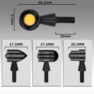 TCYATO Clignotant universel pour moto, Ambre <span class=keywords><strong>Vintage</strong></span> Mini LED Light, Clignotant - Product Image 3
