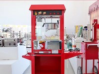 Machine à Popcorn Commerciale pour la Vente Ambulante avec Chariot