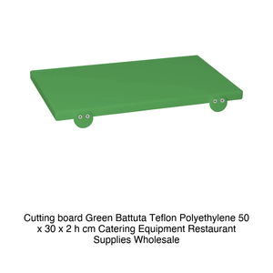 Planche à découper en polyéthylène vert 50 × 30 × 2 h cm, avec butée de maintien - Product Image 2
