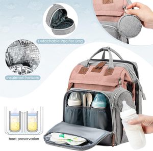 Muestra Gratuita de Bolsa de Pañales de Viaje para Mamá, Personalizada, Funcional, Vegana, de Cuero PU, para Hospital, Maternidad, para Bebé - Product Image 4
