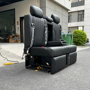 Venta al por mayor de asientos de coche con ventilación de capitán Vip asiento trasero de coche de lujo sofá cama para Benz Sprinter - Product Image 5