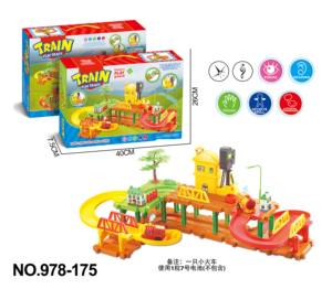 Juego de rieles de <span class=keywords><strong>Tren</strong></span> Eléctrico para montar mini <span class=keywords><strong>tren</strong></span> educativo DIY para niños, juguetes para niños - Product Image 3