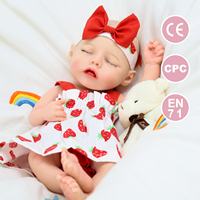 Poupée Reborn en silicone 3D peinte, 13 pouces, corps entier, réaliste, jouet pour nouveau-né, jouet souple DIY, cadeaux pour filles