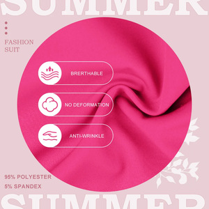 Women's Scrub Pants Moisture Wicking Elastic Waist Cargo Pockets Workwear Hospital Uniforms Pink S-XXL - Product Image 5