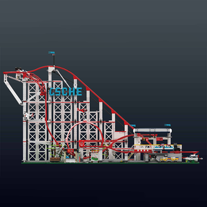 Mould <span class=keywords><strong>King</strong></span> 11014 <span class=keywords><strong>Land</strong></span> Roller Coaster Juguetes Competencia dinámica Modelo Bloques de construcción Ladrillos - Product Image 3