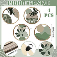 Décoration murale de chambre personnalisée cadre d'art suspendu en bois esthétique Boho pour appartement chambre à coucher décorations murales en bois