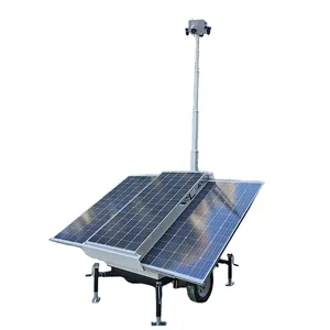 CCTV camera mobile solar lighting tower