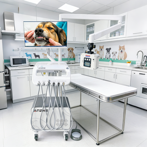 Carrito Dental Veterinario con Unidad de Rayos X, Máquina de Tratamiento Dental para Mascotas, Unidad Dental Móvil con Compresor de Aire para Clínica <span class=keywords><strong>Veterinaria</strong></span> - Product Image 4