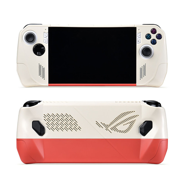 Laudtec YXJ02 All-Inclusive 360 Protective Case for Asus Rog Ally Split Hard Cover Cowhide Handle Game Console Shell Skin