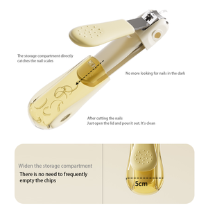 Coupe-ongles électrique Jiacheng pour bébés, sûr et pratique, avec lumière LED - Product Image 3