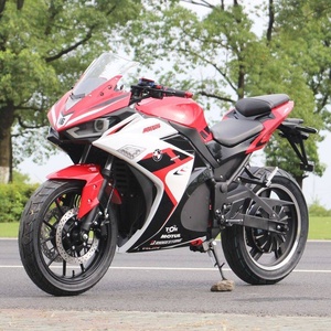 Moto électrique haute performance 3000W-5000W V6 R3, Pit Bike pour adulte, deux roues, 72V haute puissance, 85km/h, moto de course sportive - Product Image 4