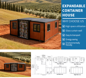 בית פרפלאב 2 3 חדרי שינה טרומי מודולרי בית זמני 20ft 40ft בית מיכל להרחבה - Product Image 2