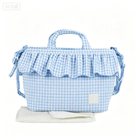 Organisateur suspendu en toile pour chambre de bébé, sac de rangement de voyage pour essentiels de bébé, grande capacité, sac à couches pour filles, garçons et mamans