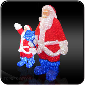 Babbo natale a grandezza naturale in metallo con decorazione a LED più venduta - Product Image 2