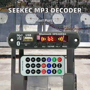 12V xe MP3 máy nghe nhạc loa giải mã Hội Đồng Quản trị với màn hình kỹ thuật số Bảng điều khiển không dây Kit và MP3 USB Mô-đun linh kiện điện tử - Product Image 2