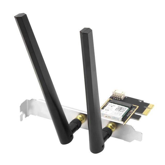 Factory Price 3000Mbps 2.4GHz & 5.8GHz 6dBi Antenna Wifi 6 AX200 PCIE 2 in 1 BT5.2 PCIE Wifi Card for PC