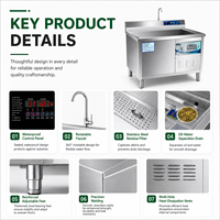Lave-vaisselle à ultrasons robuste pour cuisines institutionnelles