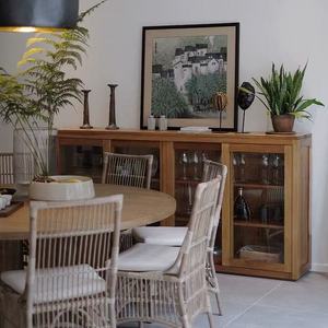 Muebles de Sala de Estar Modernos y Minimalistas de Lujo que Ahorran Espacio con 5+ Cajones de Madera de Teca Africana y Vidrio - Product Image 6