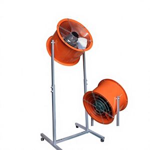 Movable <b>Stand</b> Axial Flow <b>Fan</b>, High Airflow Exhaust <b>Fan</b> with 5m Power Cord for Commercial Kitchen, Outdoor BBQ, Warehouse - Product Image 1