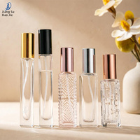 Flacon de parfum en verre gaufré créatif de 10 ml, 12 ml, 15 ml avec bouchon, flacon distributeur de parfum, flacon à bille portable haut de gamme
