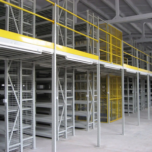 भंडारण रैक स्टील औद्योगिक गोदाम भंडारण रैकिंग मेज़ानाइन मंजिलों प्लेटफॉर्म सिस्टम स्टैकिंग रैक अलमारियों मेज़नाइन रैक - Product Image 2