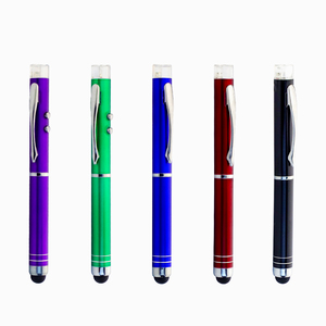 Bolígrafo Multifunción 3 en 1: Escritura con Bolígrafo + Lápiz Táctil para Pantalla + Luces LED Dobles Rojas/Blancas, Bolígrafo Vibrante y Colorido - Product Image 6