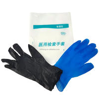 Gants d'examen médical jetables en PE blanc transparent pour usage dentaire, pochette PE, estampage à chaud, imperméables, vente chaude