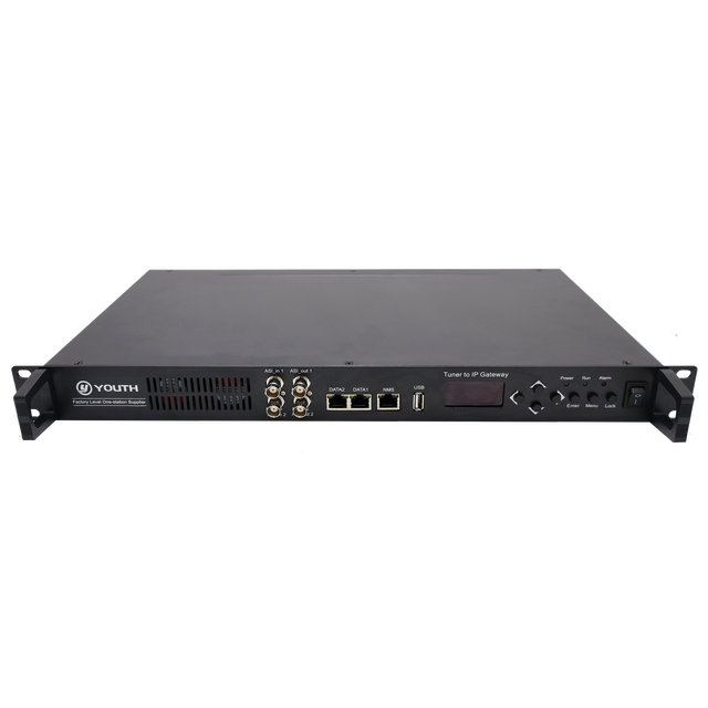 Tuner to IP Gateway 16x DVB-S2/S2X/ATSC/DVB-T/C Input 2xASI BISS 512 SPTS 16 MPTS 1U Web HZY-NDS3508B