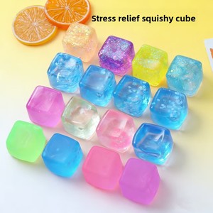 Mini cube de décompression à pétrir, simulation de glace, à rebond lent, en maltose, haute perméabilité, jouet souple - Product Image 4