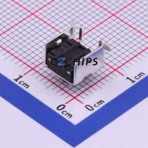 TS-1045-A4B3-D2 Tactile Switch SMD Switch Single Pole Single Throw Round Button 2.5N Horizontal Mount - Product Image 2