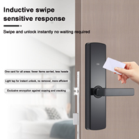 Serrure de porte intelligente antivol en alliage d'aluminium LOCKAI K3, durable, avec clé magnétique RFID pour hôtel, déverrouillage par carte/application/clé, Tuya SDK Cloud PC