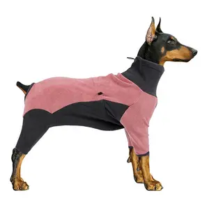 Новая стильная зимняя одежда для больших собак, теплая хлопковая Роскошная Одежда для собак с защитой от холода на четыре фута