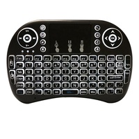 I8 Keyboard tanpa kabel, papan ketik Remote Mouse udara 2.4G untuk TV Android PC I8