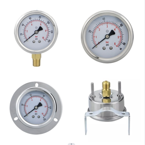 Oem <span class=keywords><strong>Manometer</strong></span> Hydraulische Test Veilige Olie Vloeistof Normale Roestvrijstalen Behuizing Temperatuur Glycerine Gevulde <span class=keywords><strong>Manometer</strong></span> - Product Image 2