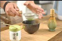 Vente en gros OEM cérémonie japonaise 100 broches fouet en bambou Matcha thé fouet Chasen et cuillère ensemble