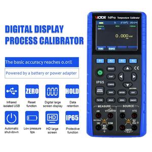 Calibrador de Procesos Multifunción VICTOR con Precisión de 0.01% FS para CC, V, mA, Resistencia, Termopar, RTD, Frecuencia, Pulso y Interruptor - Product Image 3