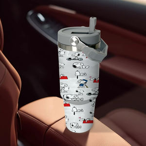 Snoopy Uniek Voor U Op Maat Gemaakt Uv-Geprint 30Oz Anime Roestvrijstalen Tumbler Niet-Tip 2 Dagen Schip-Promotionele Drinkwaren Voor De VS - Product Image 6