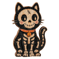 Décoration d'étagère en bois vintage mignonne pour Halloween, ensemble de panneaux de table autoportants, cadeau de déménagement pour Halloween