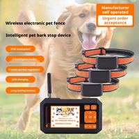 Système de clôture sans fil multi-chiens avec suivi GPS, portée de 100 à 2000 pieds, écran TFT, limite de zone réglable, système de confinement pour animaux de compagnie, vente en gros pour jardin