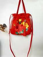 Sac brodé assorti au Hanfu, sac à main de style chinois, sac bandoulière rétro polyvalent, mini sac littéraire, sac décontracté traditionnel Han