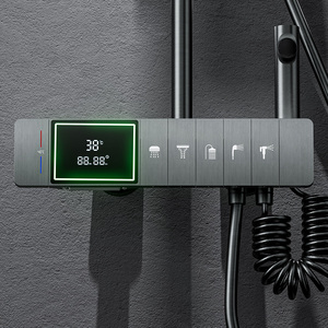 Ensemble <span class=keywords><strong>de</strong></span> <span class=keywords><strong>douche</strong></span> intelligent <span class=keywords><strong>pour</strong></span> hôtel avec affichage numérique LED, robinets thermostatiques, système <span class=keywords><strong>de</strong></span> <span class=keywords><strong>douche</strong></span> pluie mural <span class=keywords><strong>de</strong></span> luxe, colonne <span class=keywords><strong>de</strong></span> <span class=keywords><strong>douche</strong></span> - Product Image 4